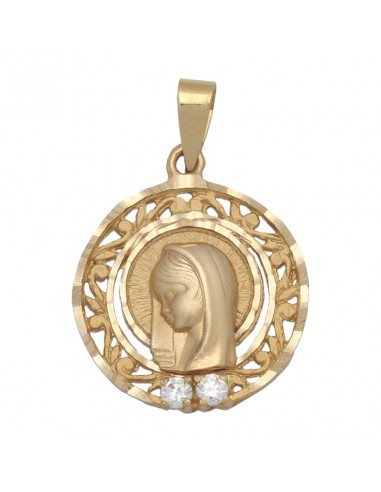 MEDALLA ORO 18KL VIRGEN NIÑA - 19MM