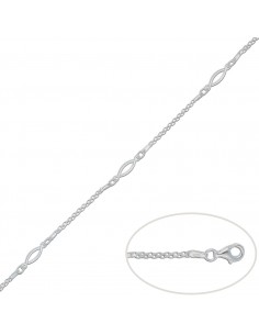 PULSERA OVAL PLATA 925MM