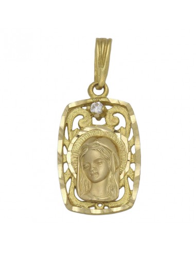 MEDALLA ORO 18KL VIRGEN NIÑA - 13x22MM