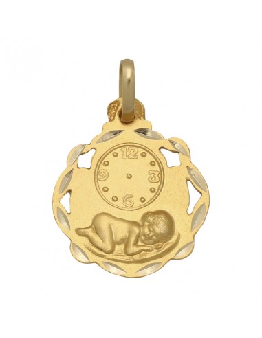 MEDALLA ORO 18KL RELOJ - 16X20MM