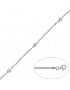 PULSERA ESTRELLAS PLATA 925MM