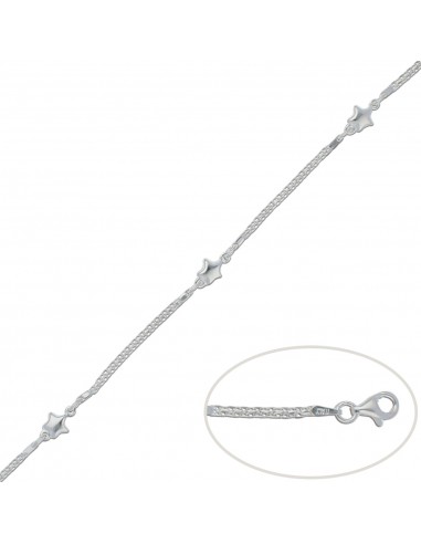 PULSERA ESTRELLAS PLATA 925MM