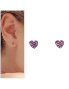 PENDIENTES CORAZON ORO...