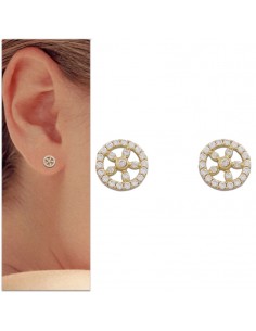 PENDIENTES ORO 18KL CIRCONITAS