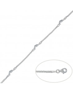 PULSERA DELFINES PLATA 925MM