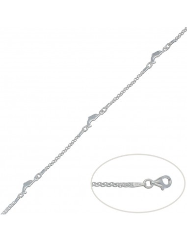 PULSERA DELFINES PLATA 925MM