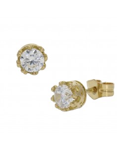 PENDIENTES ORO 18KL CORONA...