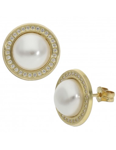 PENDIENTES ORO 18KL PERLAS CIRCONITAS...