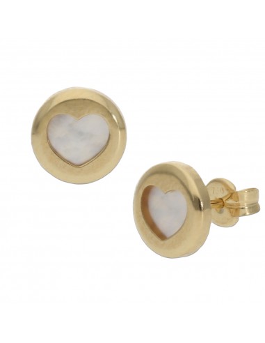 PENDIENTES ORO 18KL CORAZON NACAR - 8MM