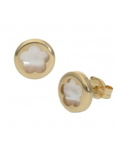 PENDIENTES ORO 18KL FLOR...
