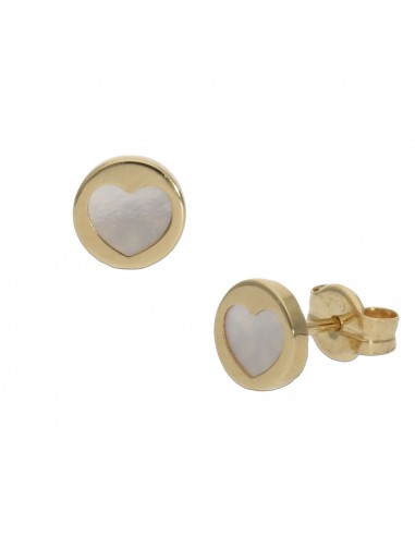PENDIENTES ORO 18KL CORAZON NACAR - 6MM