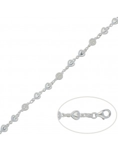 PULSERA CORAZONES + BOLAS...