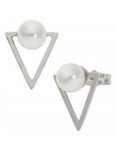 PENDIENTES ORO BLANCO 18KL...