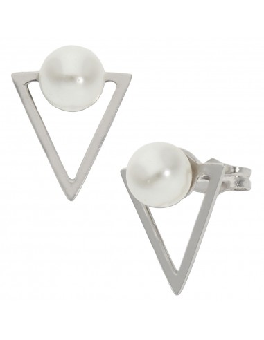 PENDIENTES ORO BLANCO 18KL TRIANGULAR...