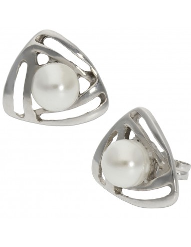 PENDIENTE ORO BLANCO 18KL TRIANGULAR...