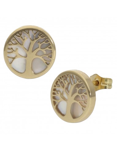 PENDIENTES ORO 18KL ARBOL VIDA NACAR...