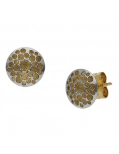 PENDIENTES BICOLOR ORO 18KL...