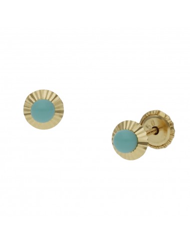 PENDIENTES ORO 18KL TURQUESAS...