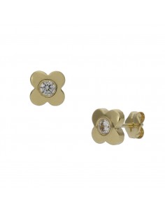 PENDIENTES ORO 18KL FLOR...