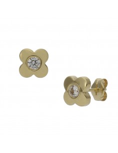 PENDIENTES ORO 18KL FLOR...