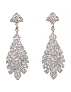 PENDIENTES ORO BLANCO 18KL...