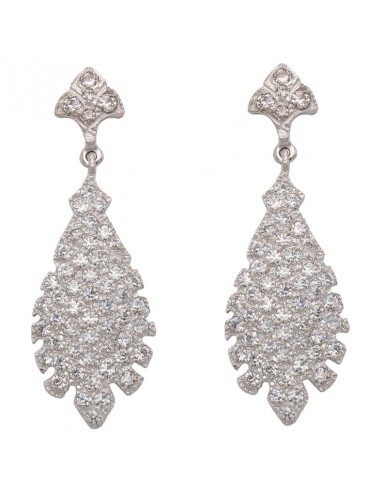 PENDIENTES ORO BLANCO 18KL CIRCONITAS