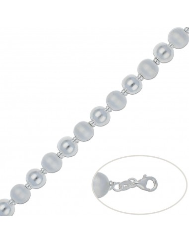 PULSERA BOLAS PLATA 925MM - 10MM