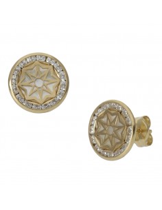 PENDIENTES ORO 18KL NACAR -...