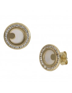 PENDIENTES ORO 18KL NACAR +...