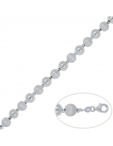 PULSERA BOLAS PLATA 925MM - 8MM