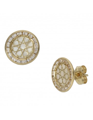 PENDIENTES ORO 18KL NACAR - 9.50MM