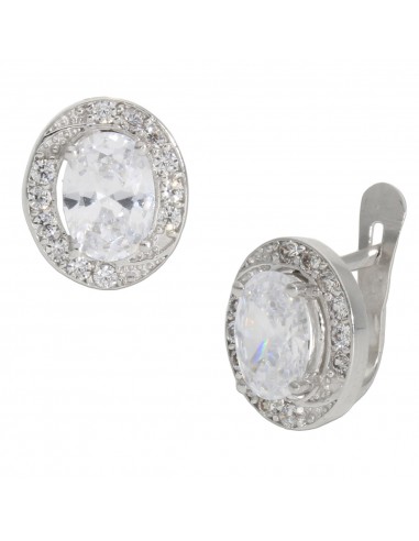 PENDIENTES ORO BLANCO 18KL CIRCONITAS