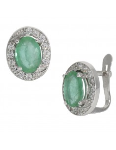 PENDIENTES ORO BLANCO 18KL...