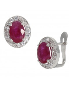 PENDIENTES ORO BLANCO 18KL...