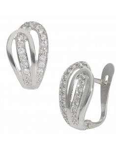 PENDIENTES ORO BLANCO 18KL...