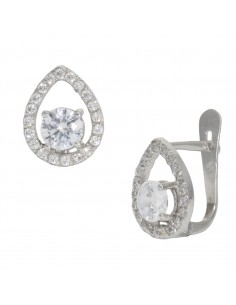 PENDIENTES ORO BLANCO 18KL...