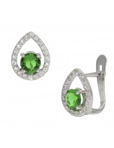 PENDIENTES ORO BLANCO 18KL...
