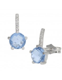 PENDIENTES ORO BLANCO 18KL...