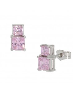 PENDIENTES ORO BLANCO 18KL...