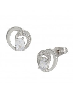 PENDIENTES ORO BLANCO 18KL...