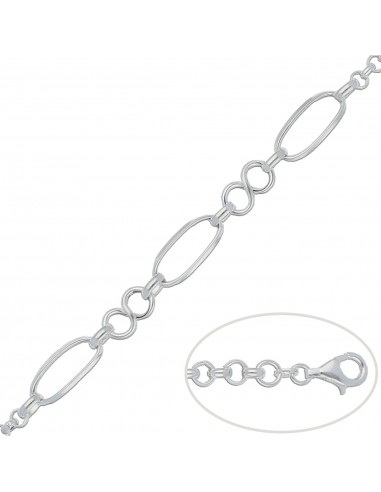 PULSERA INFINITOS PLATA 925MM