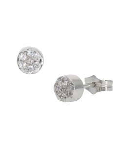PENDIENTES ORO BLANCO 18KL...