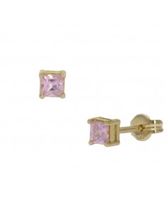 PENDIENTES ORO 18KL ROSA -...