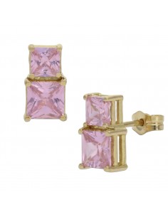 PENDIENTES ORO 18KL ROSA