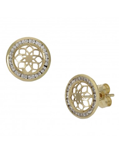 PENDIENTES ORO 18KL CIRCONITAS - 9.50MM