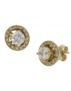 PENDIENTES 2 EN 1 ORO 18KL...