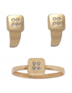 PENDIENTES ORO 18KL CIRCONITAS