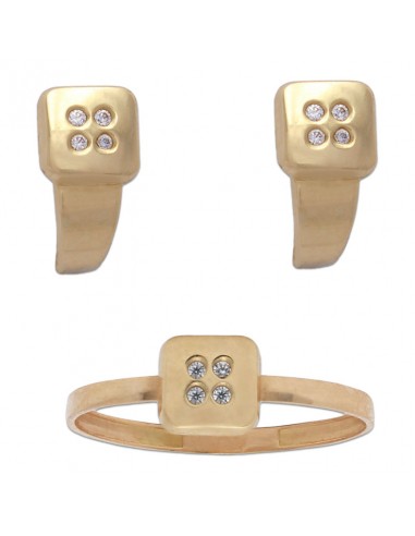PENDIENTES ORO 18KL CIRCONITAS