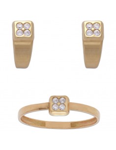 PENDIENTES ORO 18KL CIRCONITAS