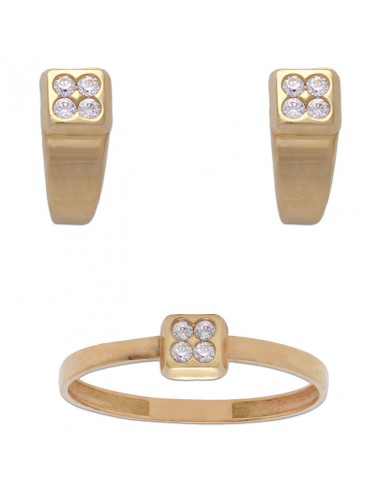 PENDIENTES ORO 18KL CIRCONITAS